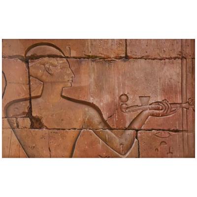 Relief from the Karnak Temple at Thebes, depicting Ramesses II Holding a Censer