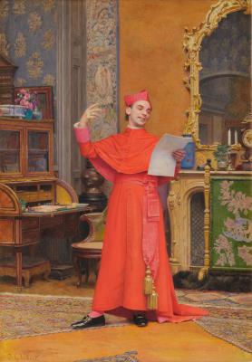 The Cardinal in his Study