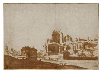 View of the Palatine with Circus Maximus, Rome