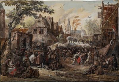 A village festival with travelling players