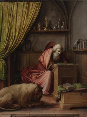 Saint Jerome in his Study