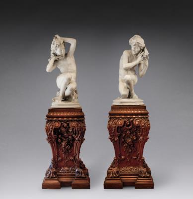 Jeune Fille à la Coquille and Pêcheur à la Coquille (2) by Jean-Baptiste Carpeaux - Auction record, sale price, and art valuation. Compare with similar artists and explore comparable artworks.