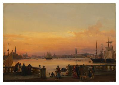 Venice, a View from the Bacino di San Marco Looking West