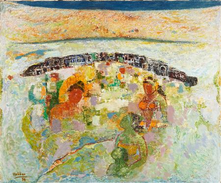 Ajanta by Kattingeri Krishna Hebbar - Auction record, sale price, and art valuation. Compare with similar artists and explore comparable artworks.