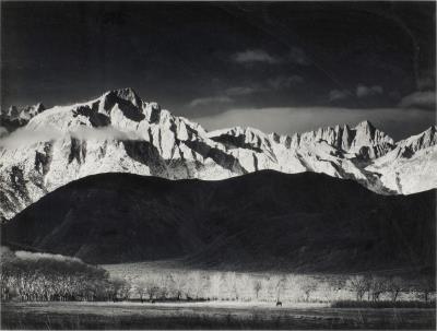 Winter Sunrise, Sierra Nevada from Lone Pine