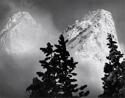 Eagle Peak and Middle Brother, Winter, Yosemite National Park, California