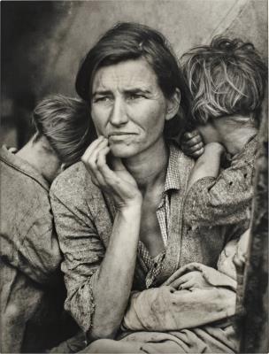 Migrant Mother, Nipomo, California by Dorothea Lange - Auction record, sale price, and art valuation. Compare with similar artists and explore comparable artworks.