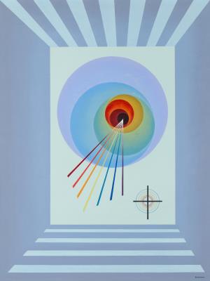 Creative Forces by Emil Bisttram - Auction record, sale price, and art valuation. Compare with similar artists and explore comparable artworks.