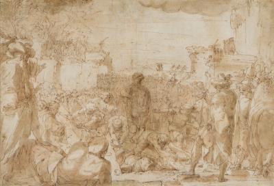 A Burial or Disinterment Before a Crowd by Giulio Benso - Auction record, sale price, and art valuation. Compare with similar artists and explore comparable artworks.