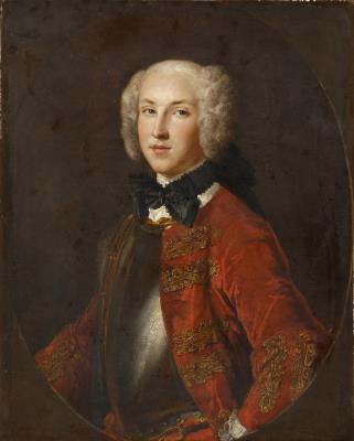 Portrait of a Young Man Wearing a Cuirass and a Red Coat