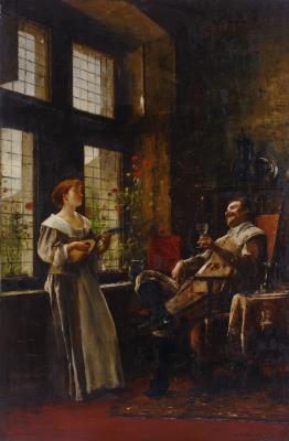 Wine, Women, and Song by Mihaly (Von Lieb) Munkacsy - Auction record, sale price, and art valuation. Compare with similar artists and explore comparable artworks.
