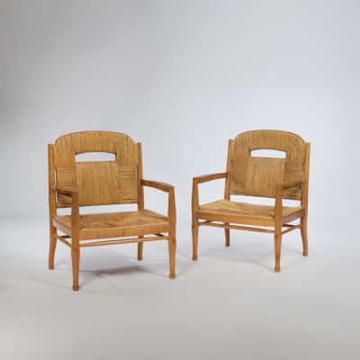Pair of "Rendezvous Pechêurs de Truite" Armchairs