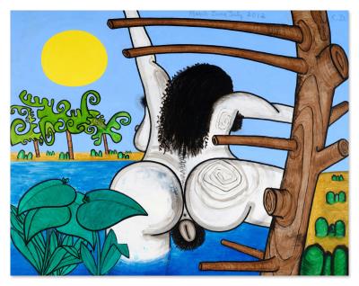 Next Bathers, two (dead tree)