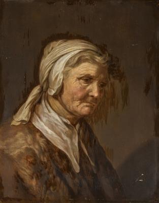 Head of an old woman; Head of an old man