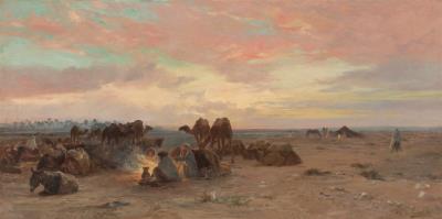 Encampment at Dusk