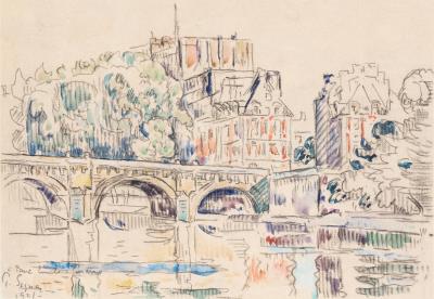 Paris. La Seine au Pont-Neuf