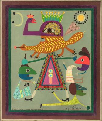 Victor Victorios écrasant les envoûteurs by Victor Brauner - Auction record, sale price, and art valuation. Compare with similar artists and explore comparable artworks.
