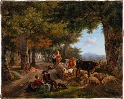 Farmers with Herd