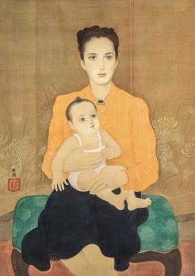 Portrait of Mrs. N.D. and Her Daughter
