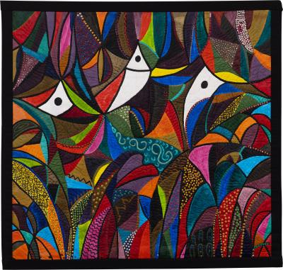 Assaulting the Eye with Ecstasy by Pacita Abad - Auction record, sale price, and art valuation. Compare with similar artists and explore comparable artworks.