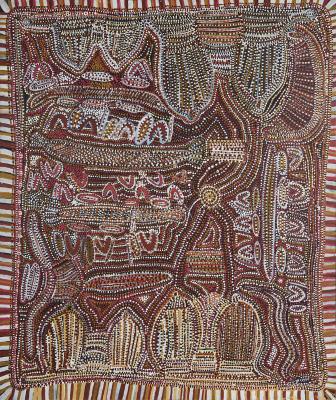 Endunga (Sacred Grass) by Ada Bird Petyarre - Auction record, sale price, and art valuation. Compare with similar artists and explore comparable artworks.