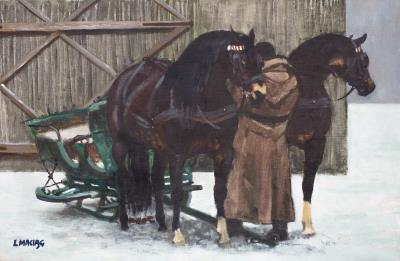 By the sleds by Ludwik Maciag - Auction record, sale price, and art valuation. Compare with similar artists and explore comparable artworks.