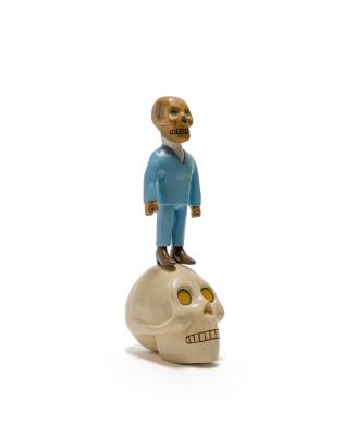 Untitled (Figure Standing on a Skull)