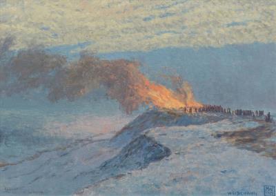 Bonfire on Sylt by Magnus Weidemann - Auction record, sale price, and art valuation. Compare with similar artists and explore comparable artworks.