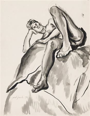 Untitled (Seated male nude). 1931