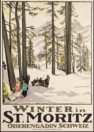 Winter in St. Moritz. 1918.