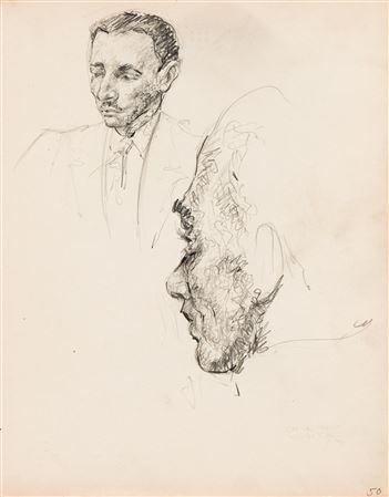 Untitled (Two Profile Studies)