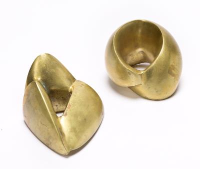 Two Untitled Sculptures: Ribbon; Abstract Composition