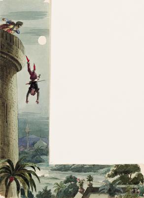 Pictorial border for Pecopin and Bauldour