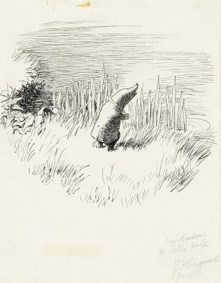 As He Sat on the Grass and Looked Across the River...
