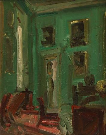 Corner of dining room by Lindy Guinness - Auction record, sale price, and art valuation. Compare with similar artists and explore comparable artworks.