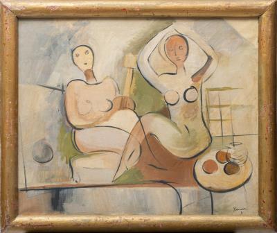 Two figures with the guitar and fruits, Paris 1931