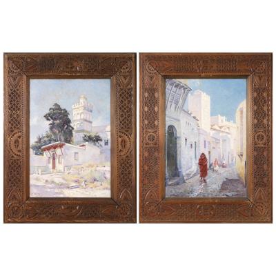 SIDI RAMDAN STREET (2) by Gustave Lemaitre - Auction record, sale price, and art valuation. Compare with similar artists and explore comparable artworks.