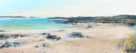 Toward Erraid and the Ross of Mull from Iona by Sarah Carrington - Auction record, sale price, and art valuation. Compare with similar artists and explore comparable artworks.