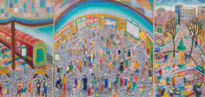The Train Station by Lois Bygrave - Auction record, sale price, and art valuation. Compare with similar artists and explore comparable artworks.