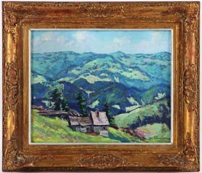 Landscape in the Beskydy Mountains