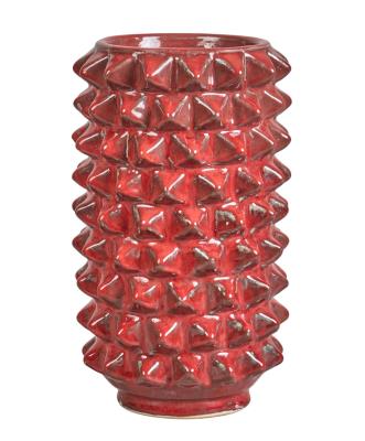 Studded Red Vase by Harding Black - Auction record, sale price, and art valuation. Compare with similar artists and explore comparable artworks.