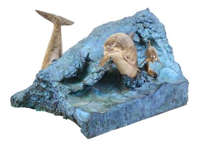 Dolphins in Cresting Waves by Robert Wyland - Auction record, sale price, and art valuation. Compare with similar artists and explore comparable artworks.