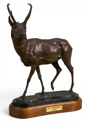 The Prongbuck by Robert Tate - Auction record, sale price, and art valuation. Compare with similar artists and explore comparable artworks.