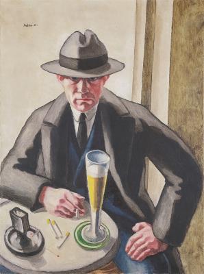 Self-Portrait with Beer Glass by Shalom Sebba - Auction record, sale price, and art valuation. Compare with similar artists and explore comparable artworks.