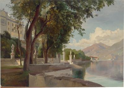 Villa Carlotta on Lake Como by Carl Maria Nicolaus Hummel - Auction record, sale price, and art valuation. Compare with similar artists and explore comparable artworks.