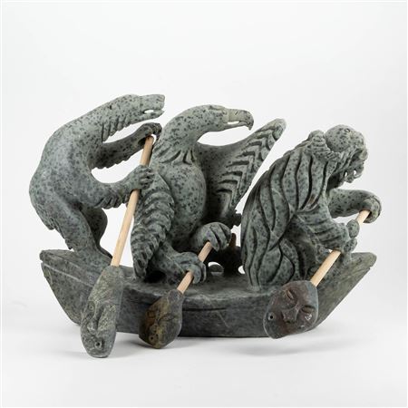 SPIRIT BOAT, 2013 by Jonasie Quarqortoq Faber - Auction record, sale price, and art valuation. Compare with similar artists and explore comparable artworks.