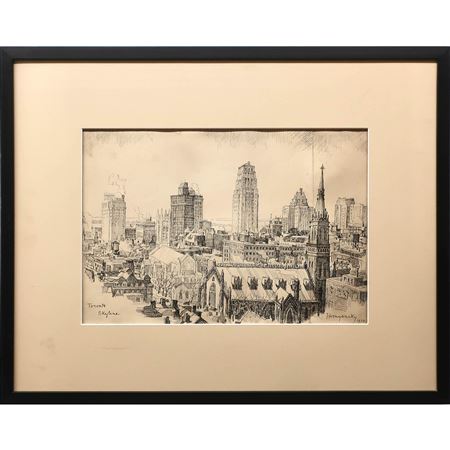 Toronto Skyline by Nicholas Hornyansky - Auction record, sale price, and art valuation. Compare with similar artists and explore comparable artworks.