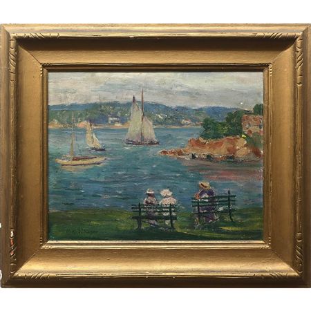 Untitled (Three Ladies Watching the Sailboats)