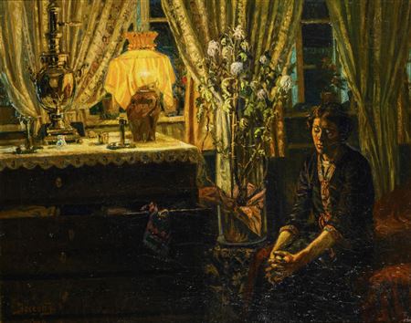 Interior with Young Woman by Jacob Jorgensen - Auction record, sale price, and art valuation. Compare with similar artists and explore comparable artworks.