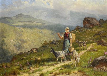 Heimkehr von der Bergweide